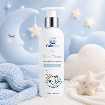 CalmNest Calm Cleanse – Gentle Baby Wash & Shampoo | Tear-Free Head-to-Toe Formula